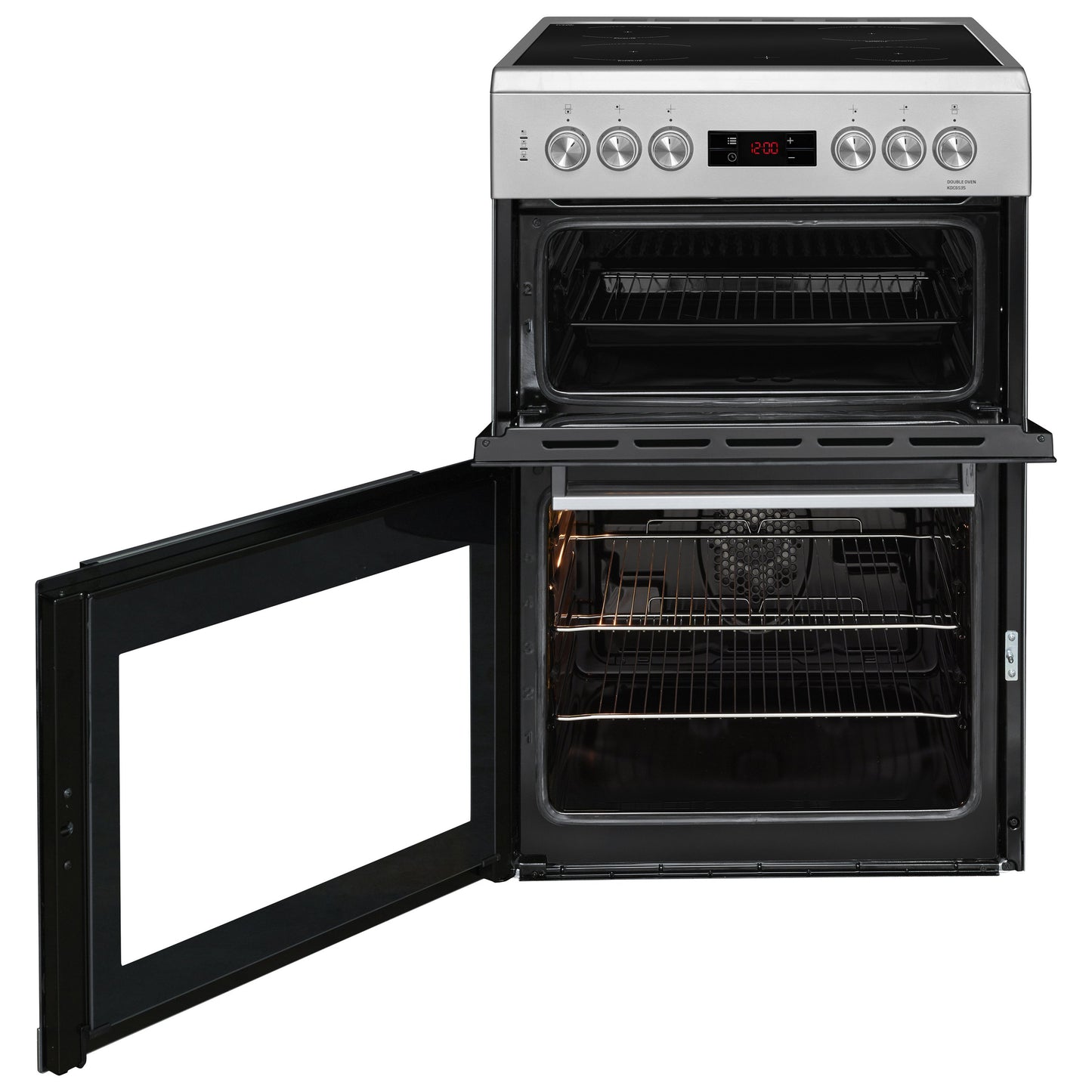 60cm Double Oven Electric Cooker | Silver | KDC653S | More Colour Options