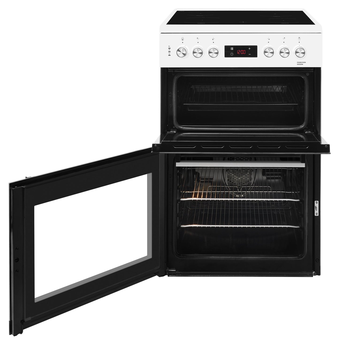 60cm Double Oven Electric Cooker | White | KDC653W | More Colour Options
