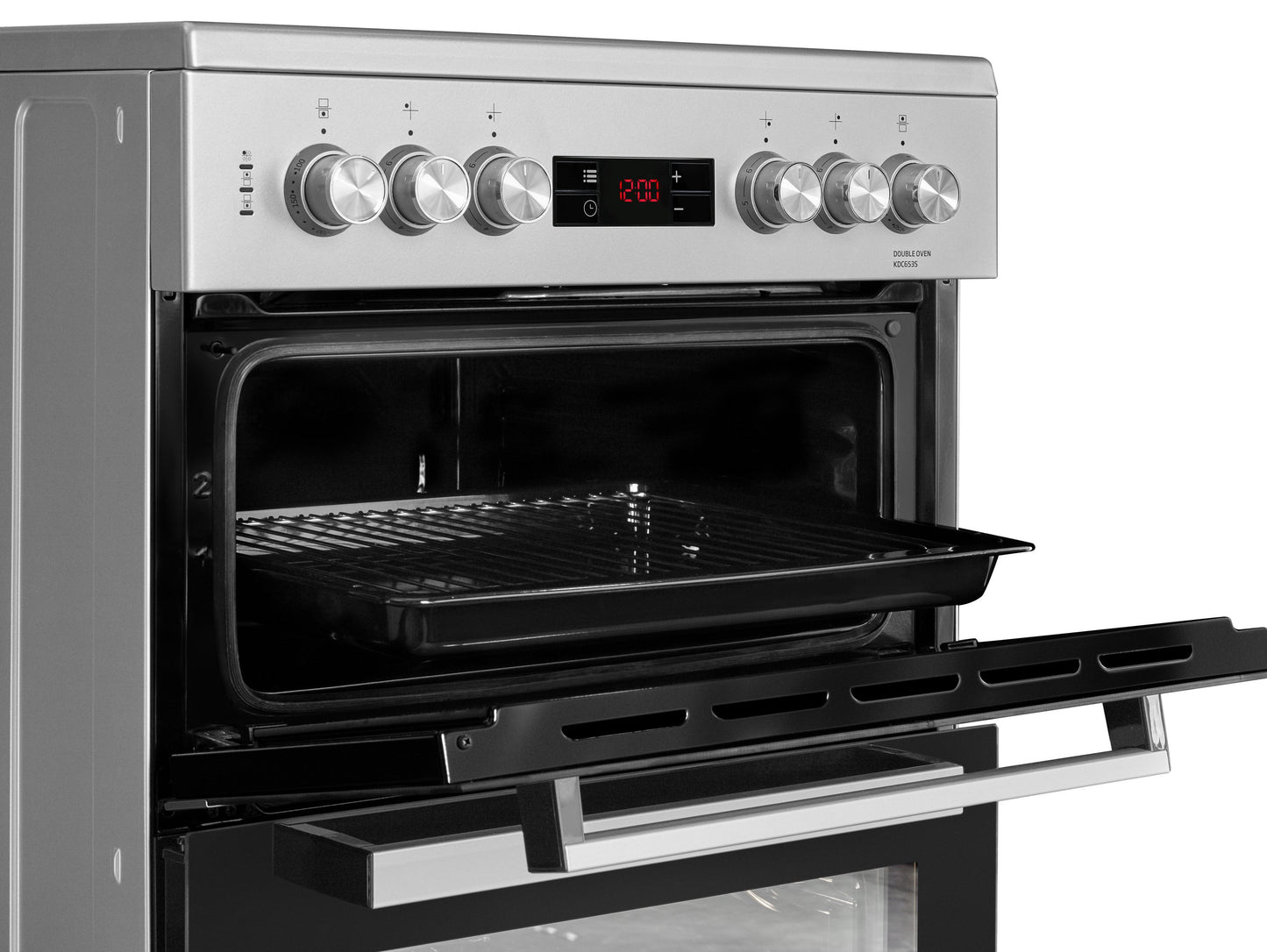 60cm Double Oven Electric Cooker | Silver | KDC653S | More Colour Options