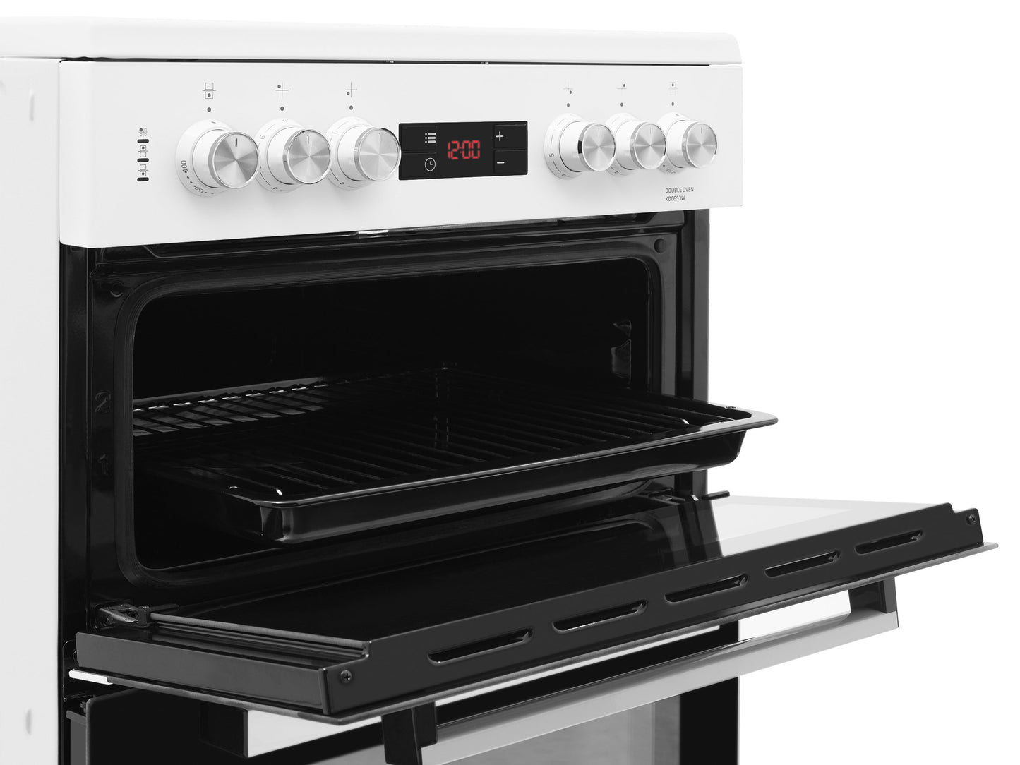 60cm Double Oven Electric Cooker | White | KDC653W | More Colour Options
