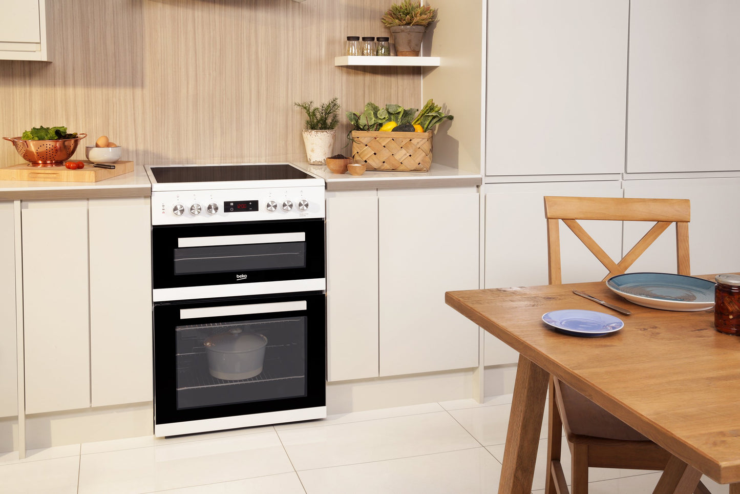 60cm Double Oven Electric Cooker | White | KDC653W | More Colour Options
