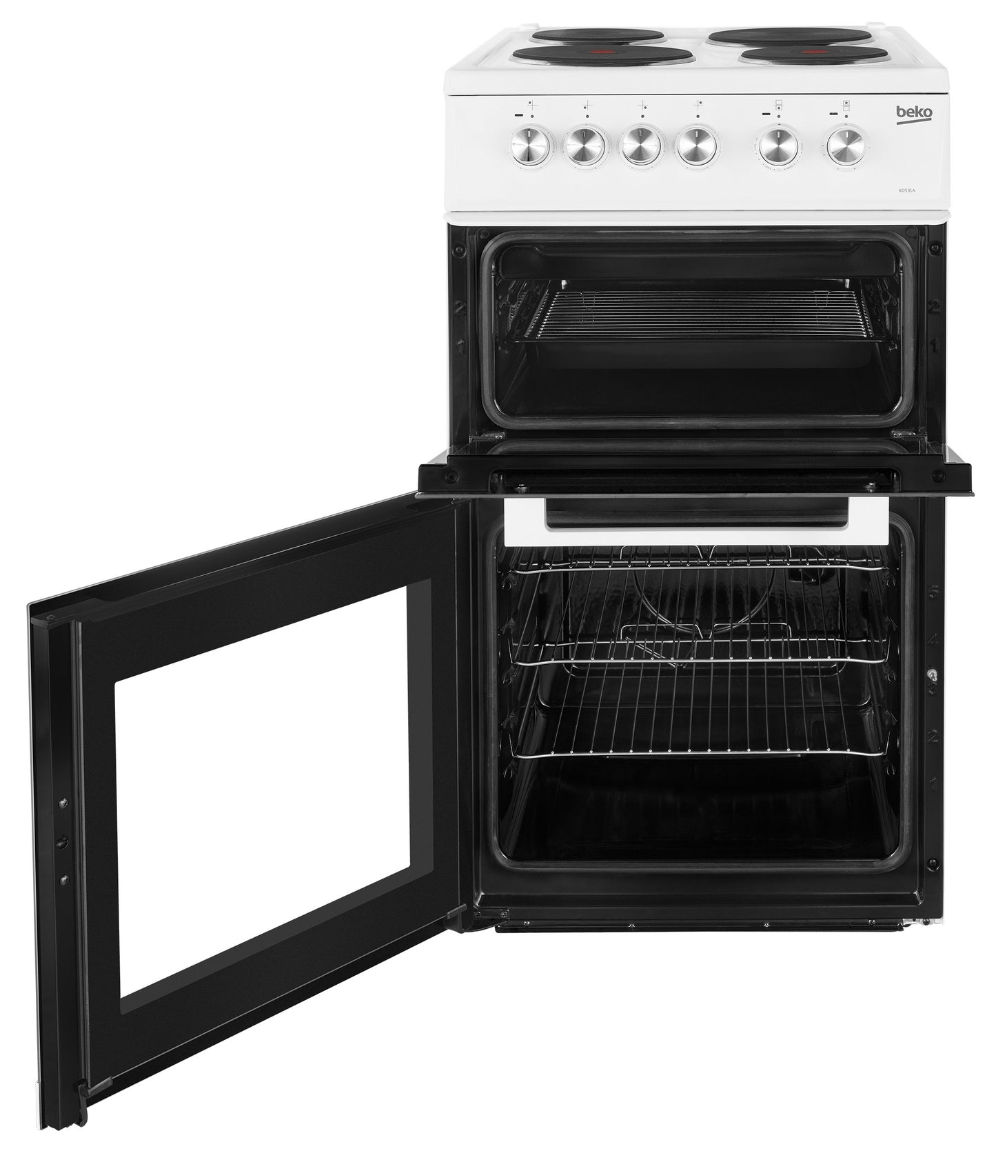 50cm Twin Cavity Electric Cooker | White | KD531AW