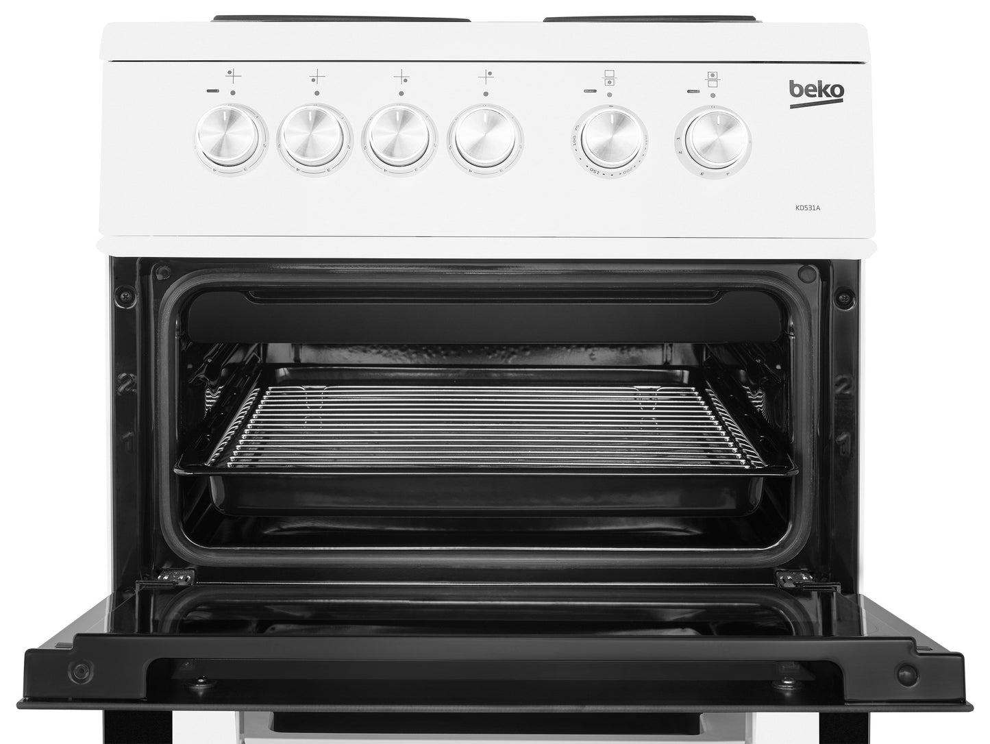 50cm Twin Cavity Electric Cooker | White | KD531AW