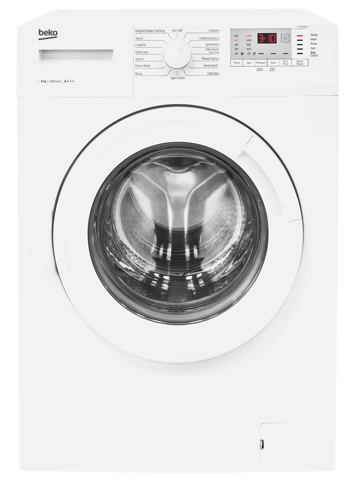8kg, 1400rpm Washing Machine in White | WTL84151W | More Colour Options