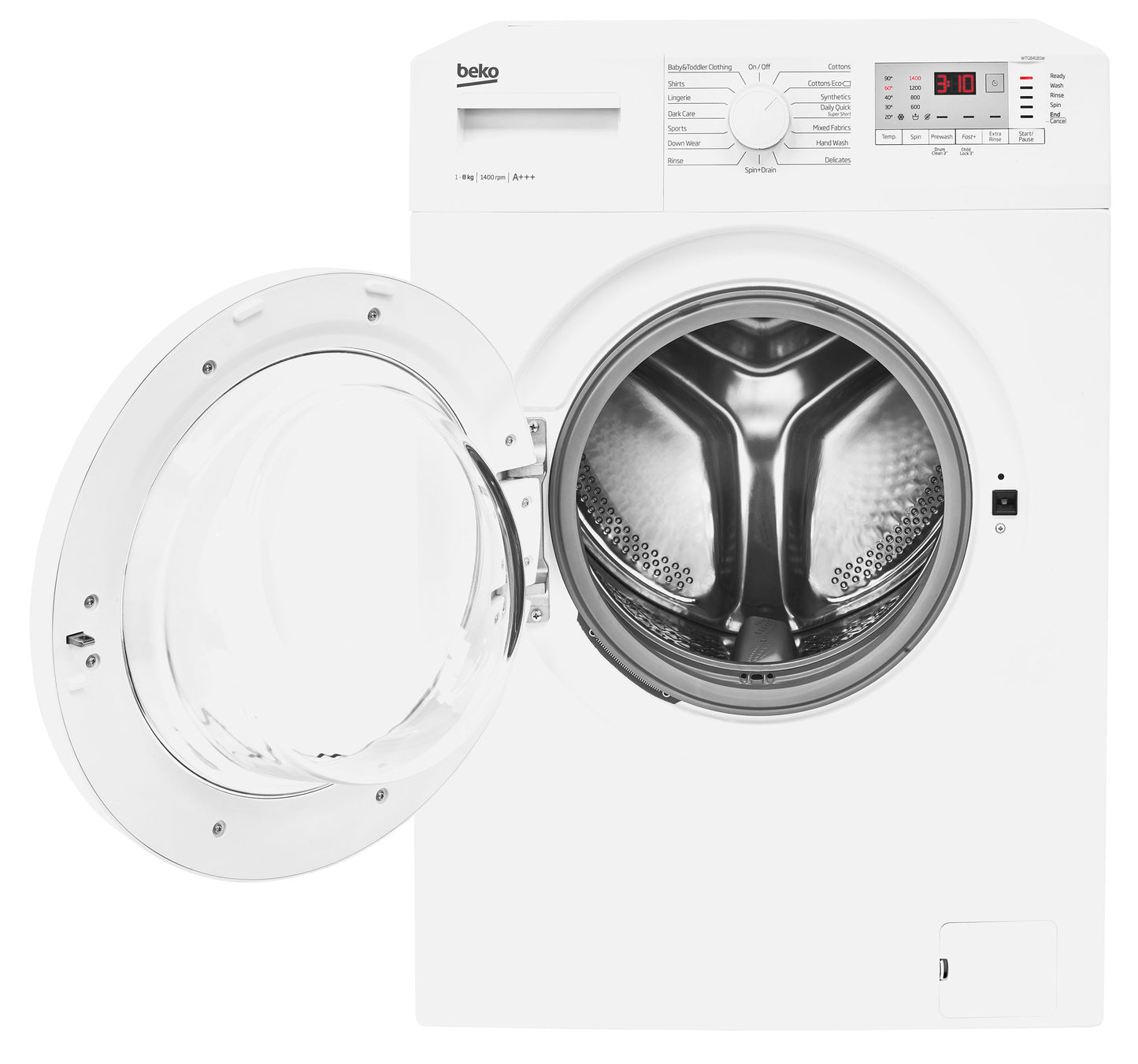 8kg, 1400rpm Washing Machine in White | WTL84151W | More Colour Options