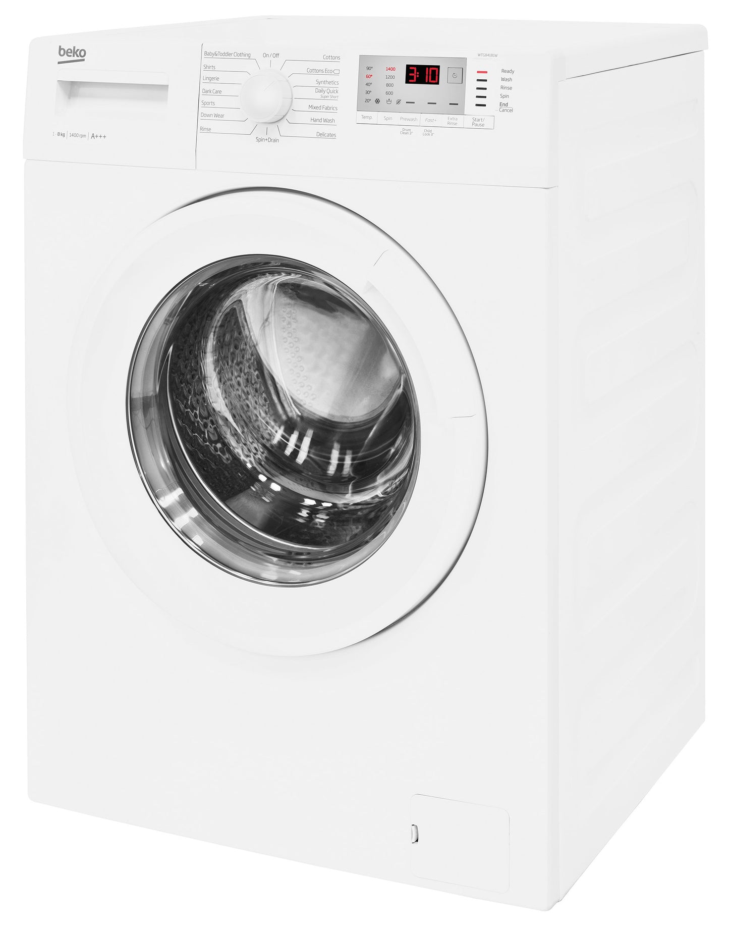 8kg, 1400rpm Washing Machine in White | WTL84151W | More Colour Options