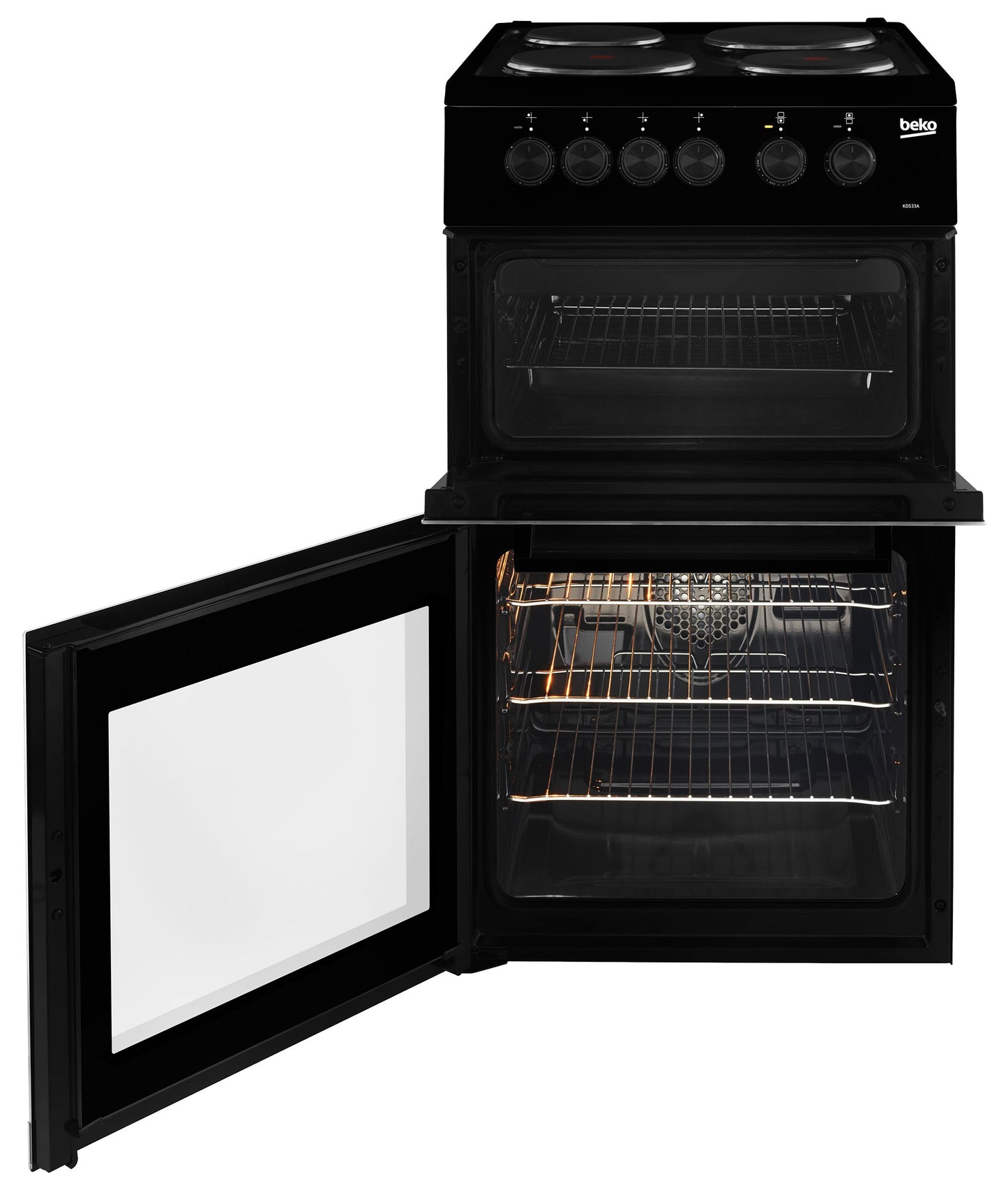 50cm Twin Cavity Electric Cooker | Black | KD533AK | More Colour Options