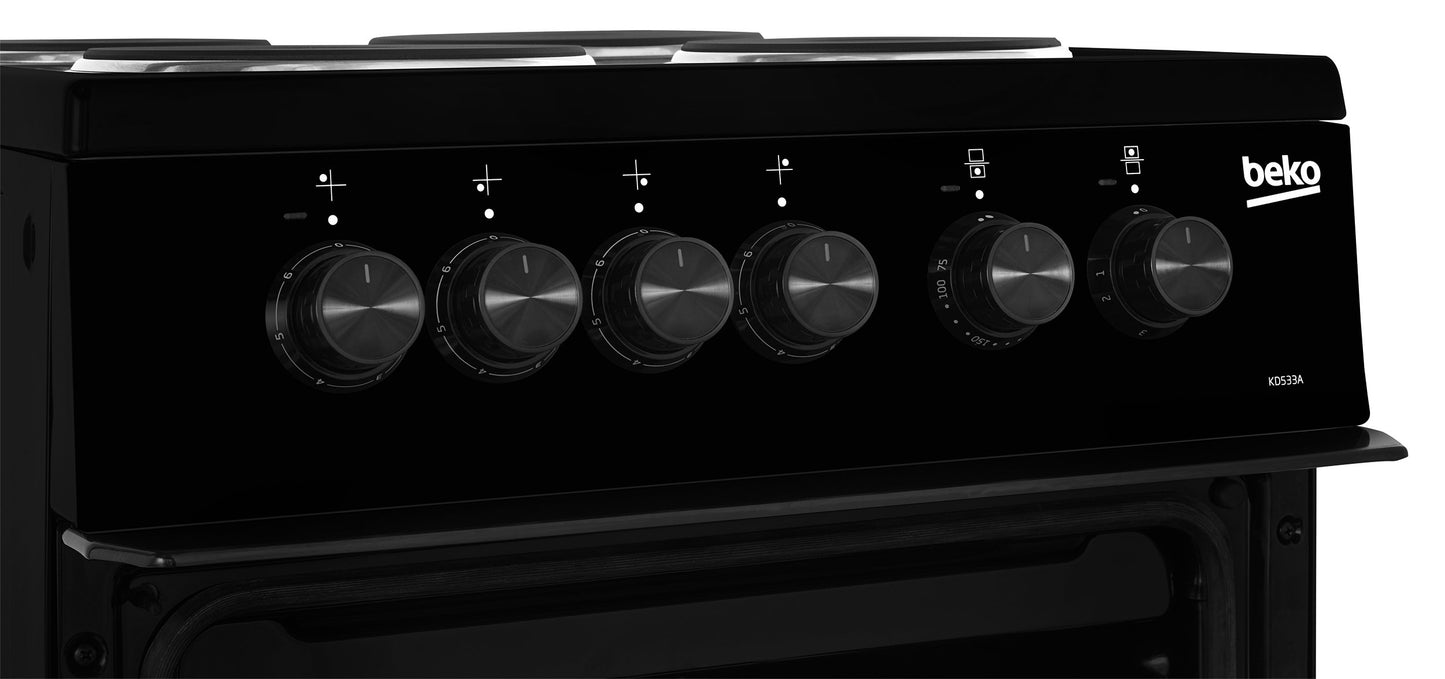 50cm Twin Cavity Electric Cooker | Black | KD533AK | More Colour Options