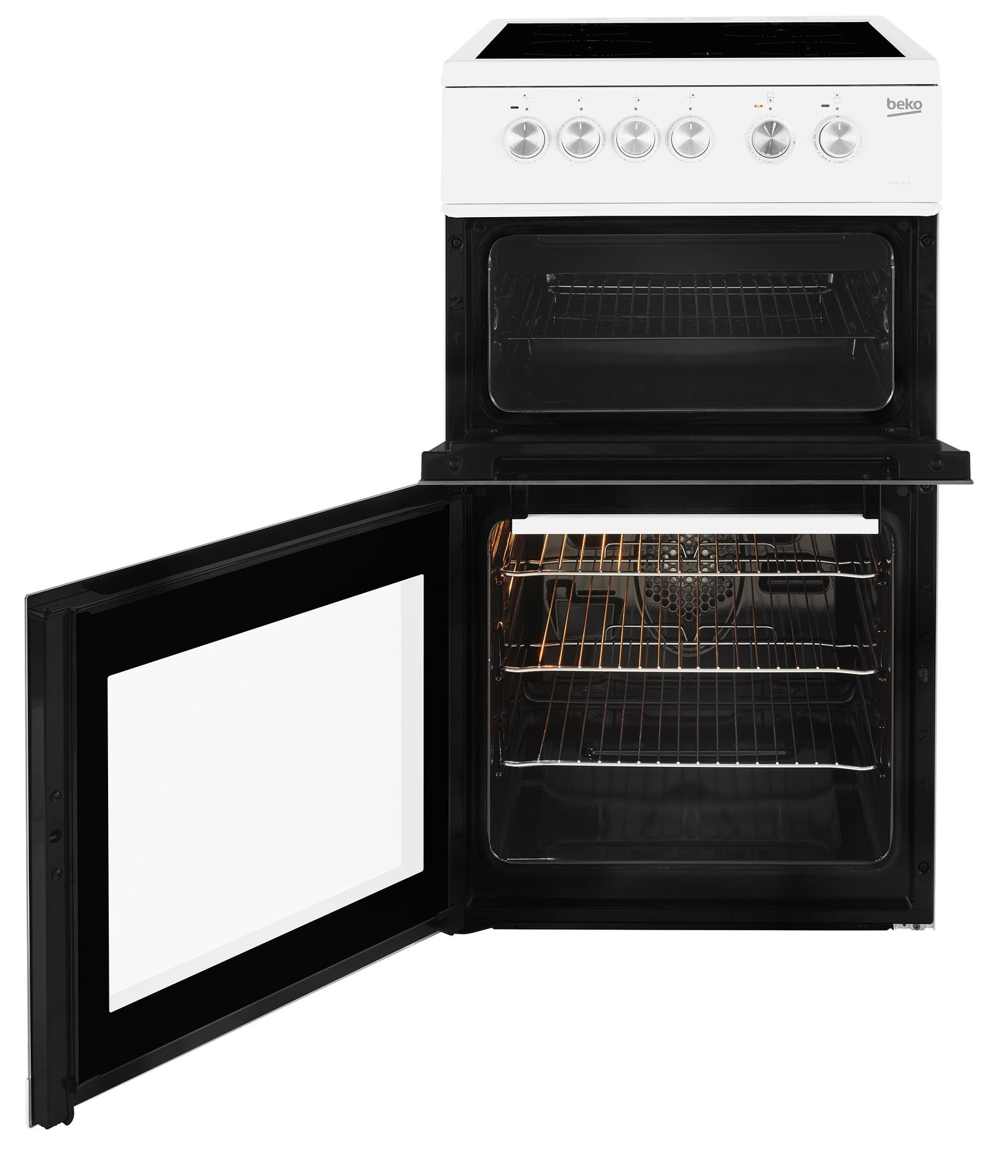 50cm Double Oven Electric Cooker | White | KDVC563AW | More Colour Options