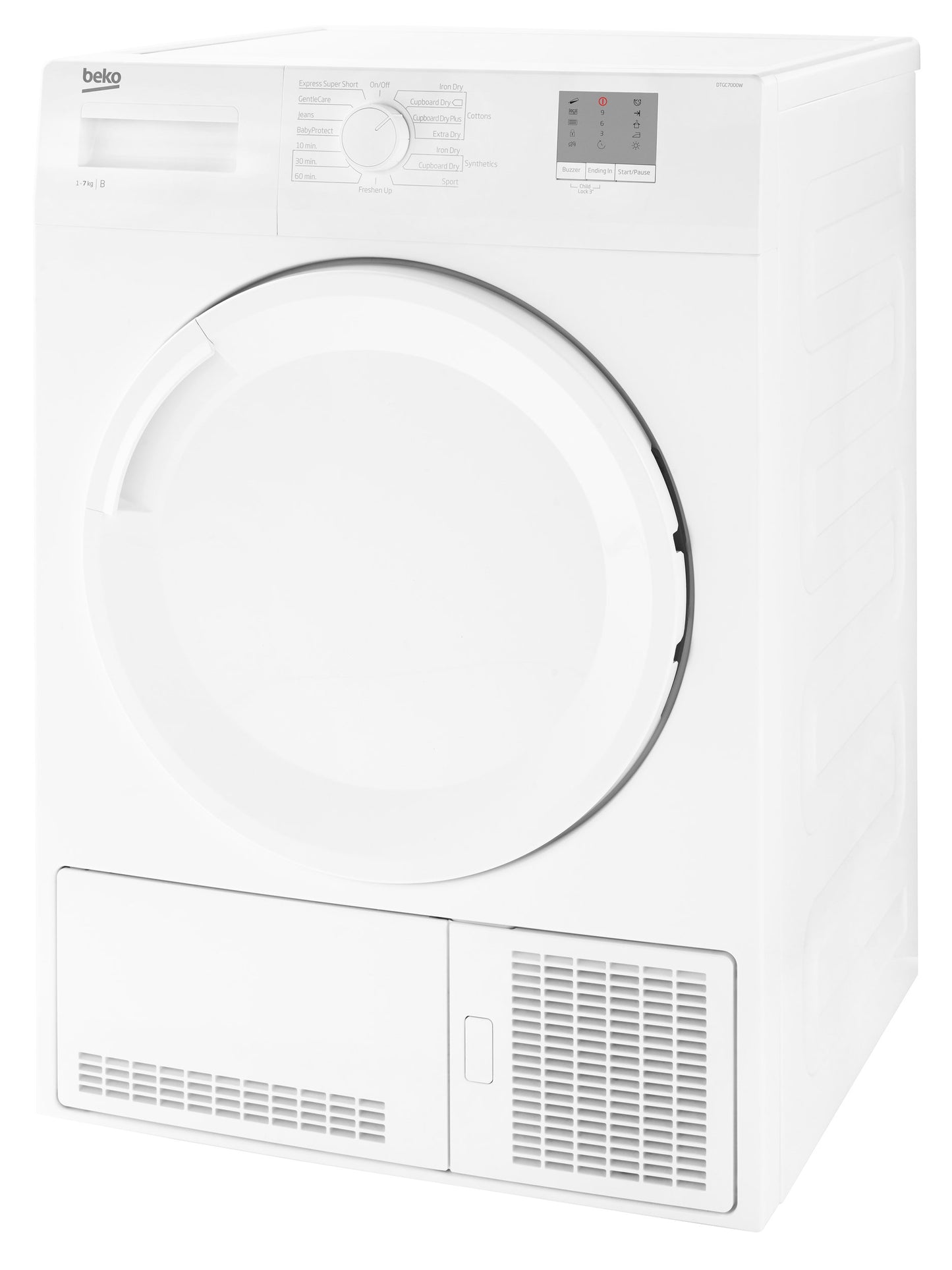 7KG Condenser Tumble Dryer in White | DTGCT7000W | More Colour Options