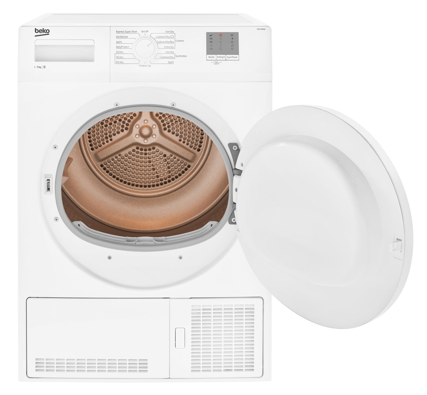 7KG Condenser Tumble Dryer in White | DTGCT7000W | More Colour Options