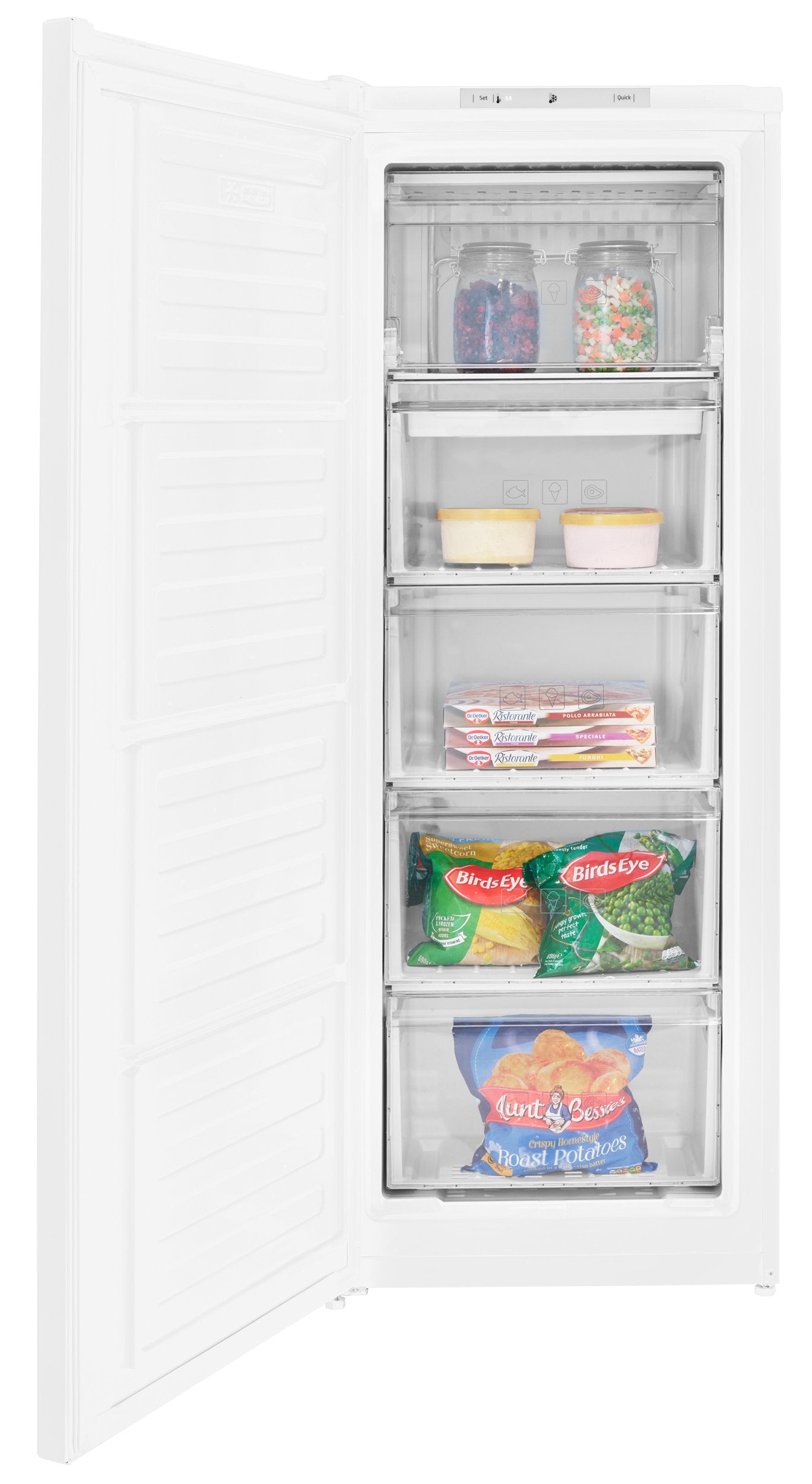 Tall Freezer with Fast Freezer, 146cm (H) in White | FSG1545W