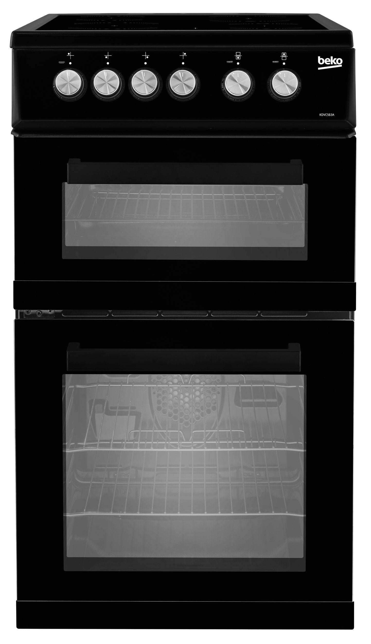 50cm Double Oven Electric Cooker | Black | KDVC563AK | More Colour Options