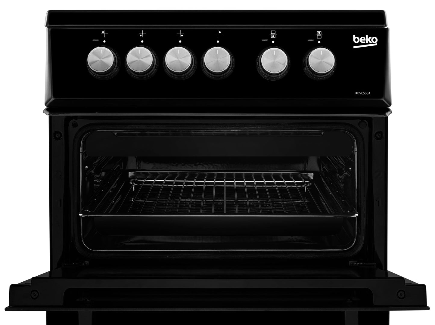 50cm Double Oven Electric Cooker | Black | KDVC563AK | More Colour Options