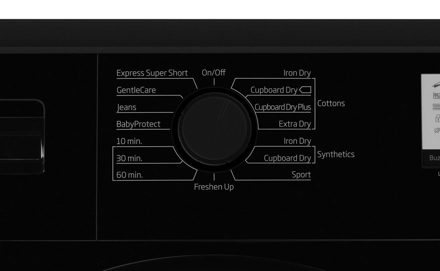 7KG Condenser Tumble Dryer in Black | DTLCE70051B | More Colour Options