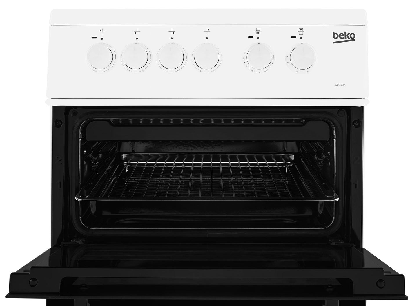 50cm Twin Cavity Electric Cooker | White | KD533AW | More Colour Options