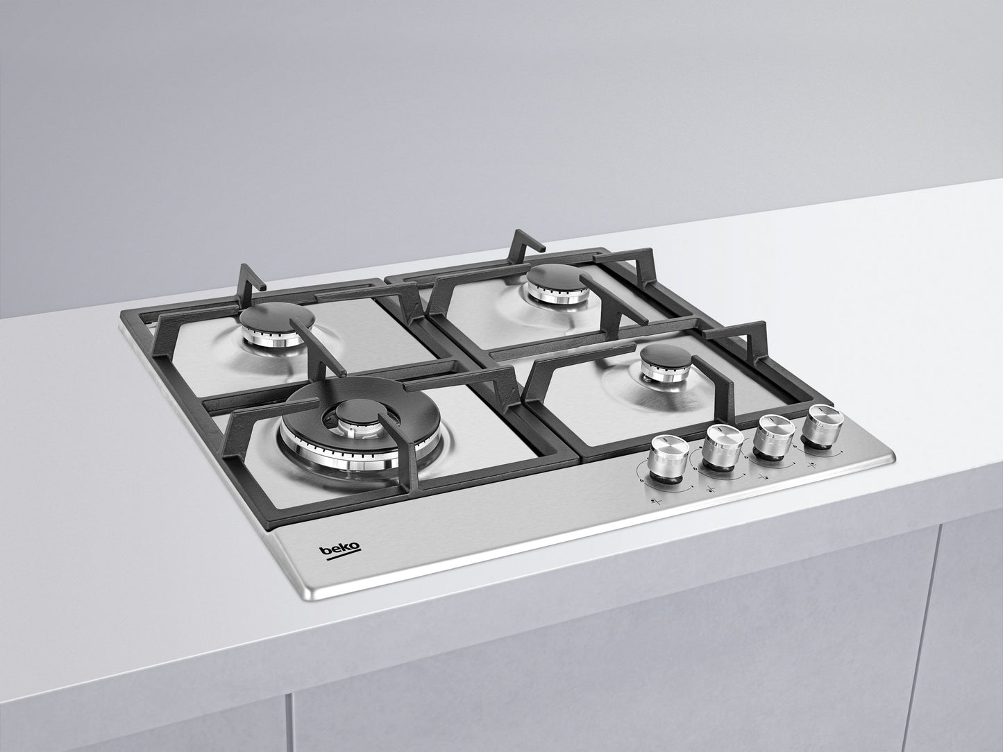 60cm Built-In Gas Hob in S/Steel | HIAW64225SX | More Sizes Available