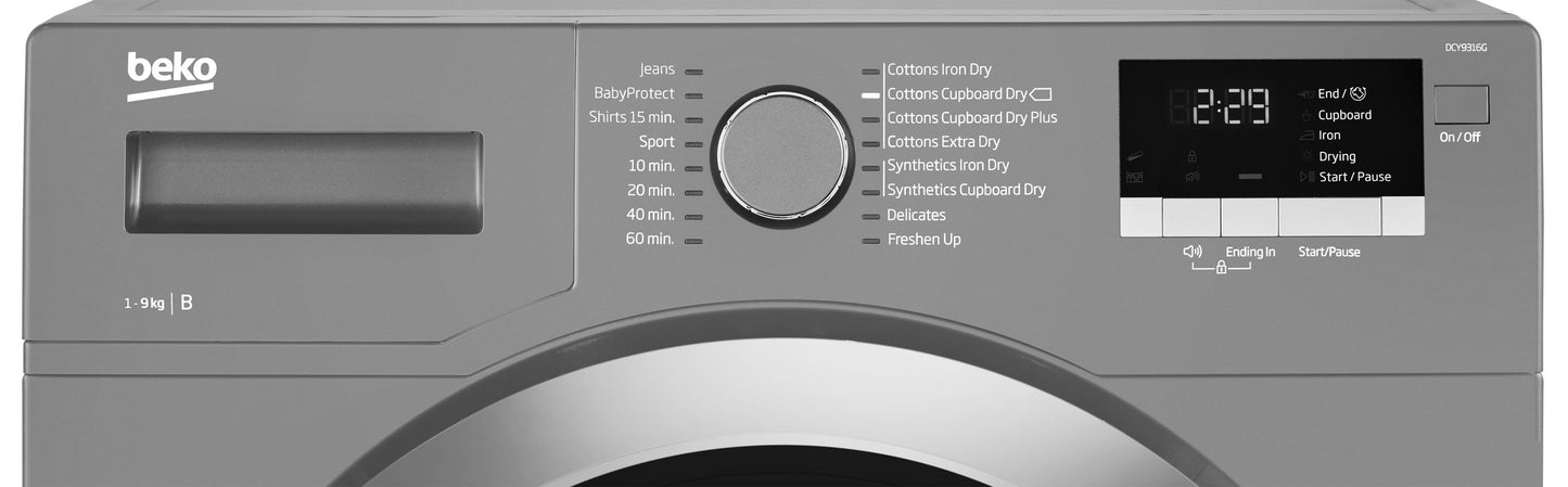 9KG Condenser Tumble Dryer in Graphite | DCY9316G