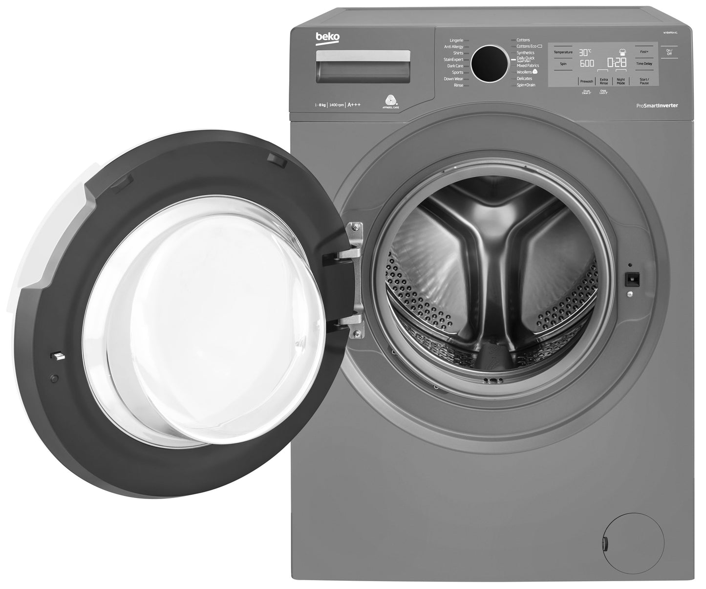 8kg, 1400rpm Washing Machine in Graphite | WY84PB44G