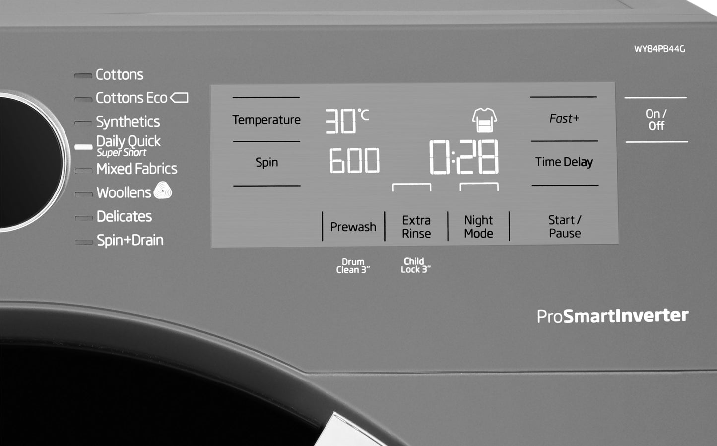 8kg, 1400rpm Washing Machine in Graphite | WY84PB44G