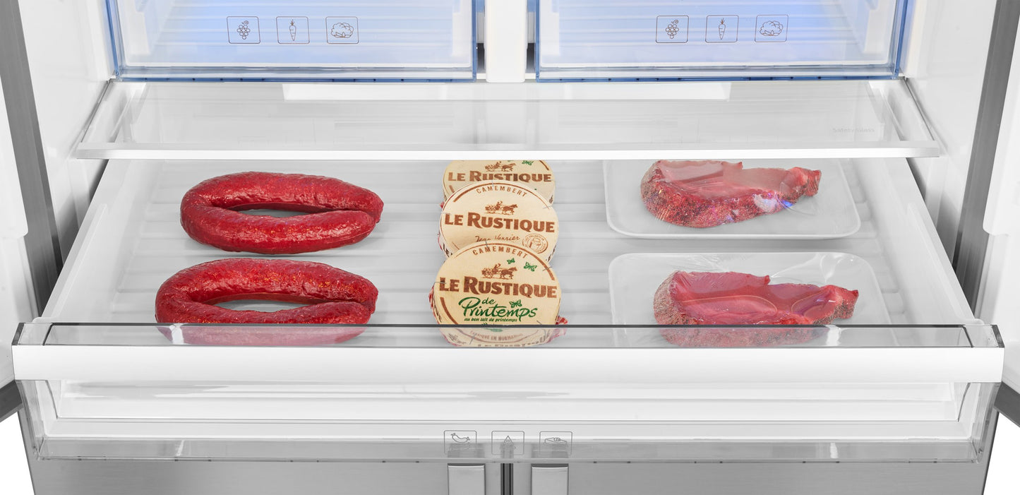 American Fridge Freezer with Blue Light Technology | 183cm (H) | S/Steel | MN1416224PX