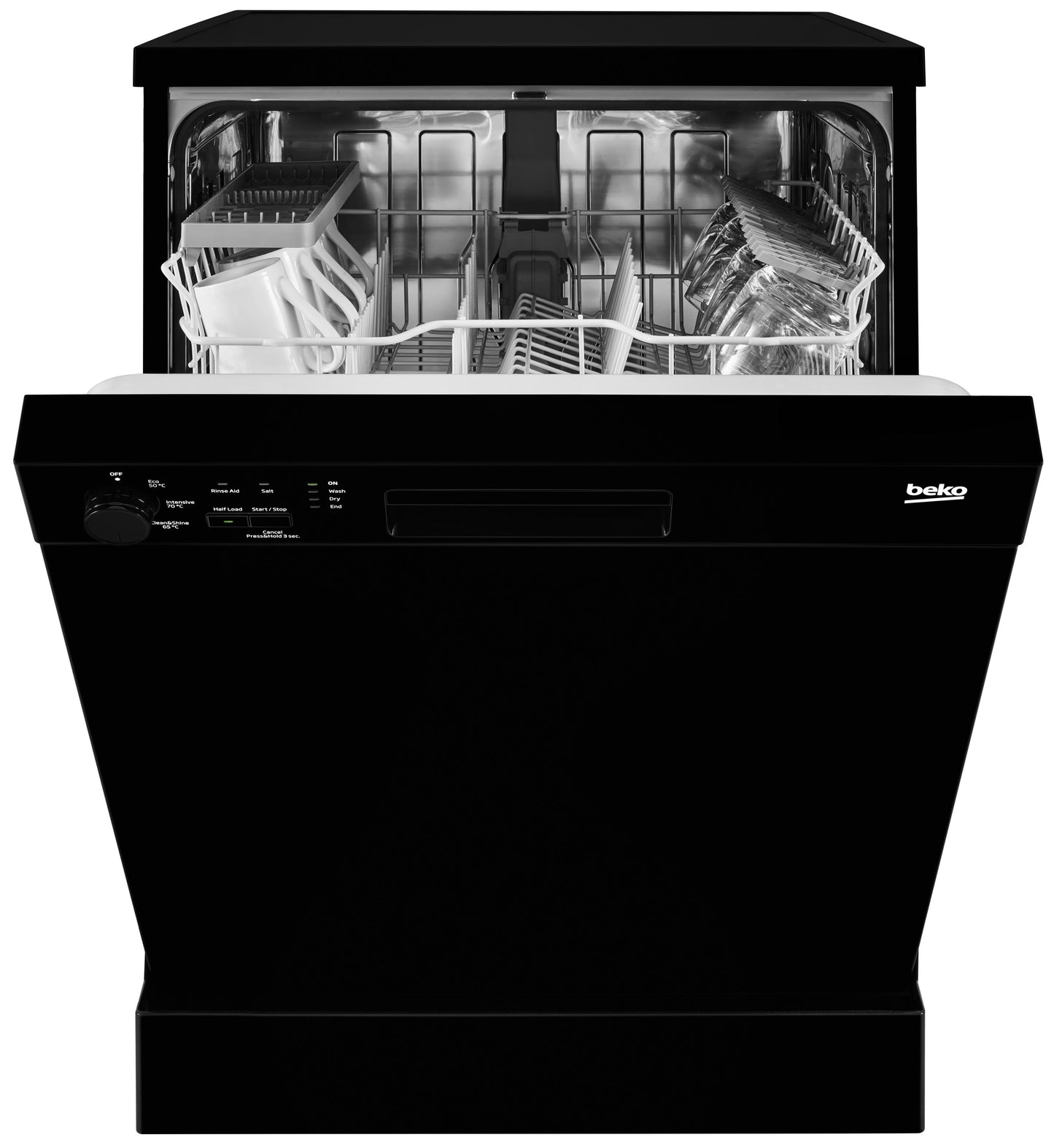 13 Place Dishwasher, A+ Rated in Black | DFN05310B | More Colour Options