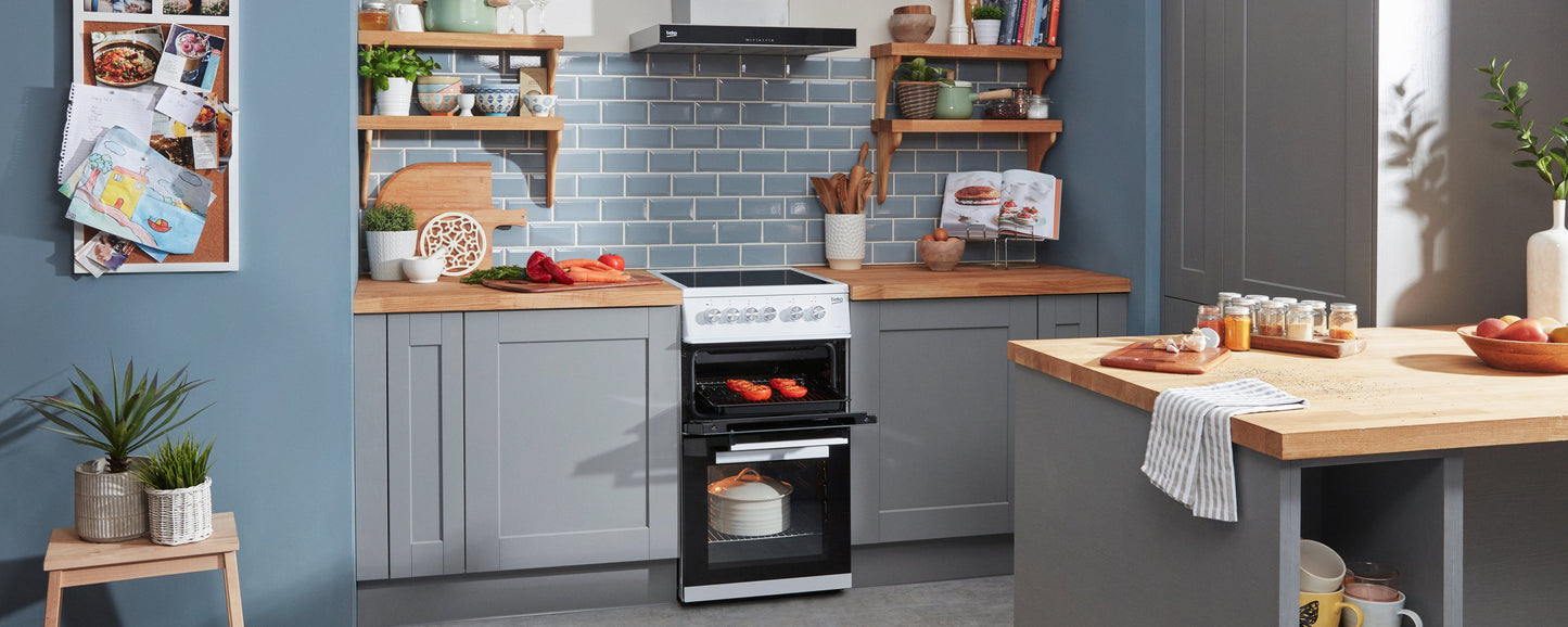 50cm Double Oven Electric Cooker | White | KDVC563AW | More Colour Options