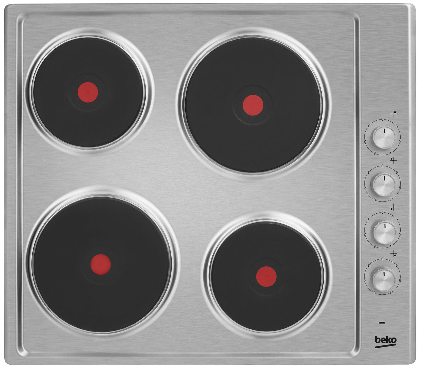 60cm Built-In Electric Hob in S/Steel | HIZE64101X | More Colours Available