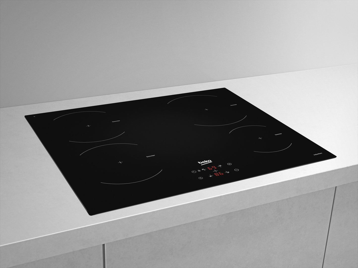 60cm Built-In Induction Hob in Black Glass | HII64400MT