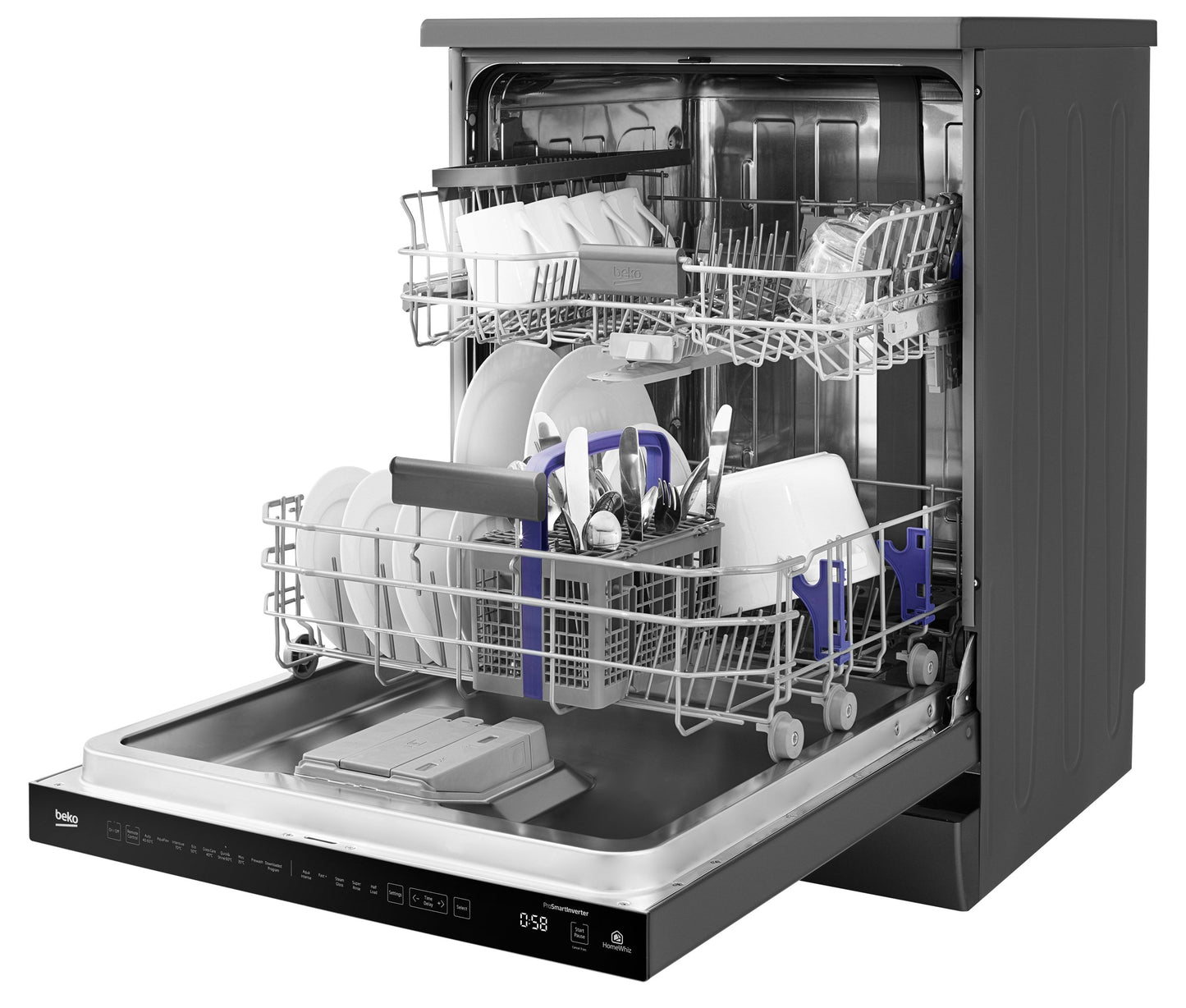 14 Place Dishwasher 'AutoDose' A++ in Graphite | DEN59420DG