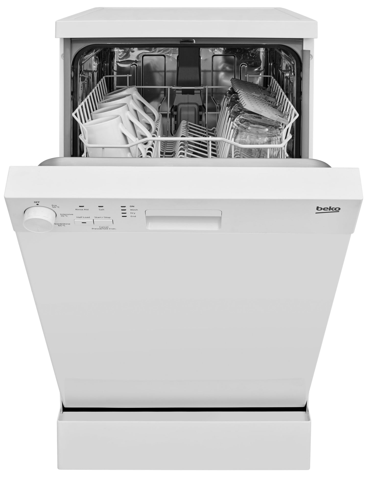 Slimline 45cm 10 Place Dishwasher, A+ Rated | White | DVS04020W | More Colour Options
