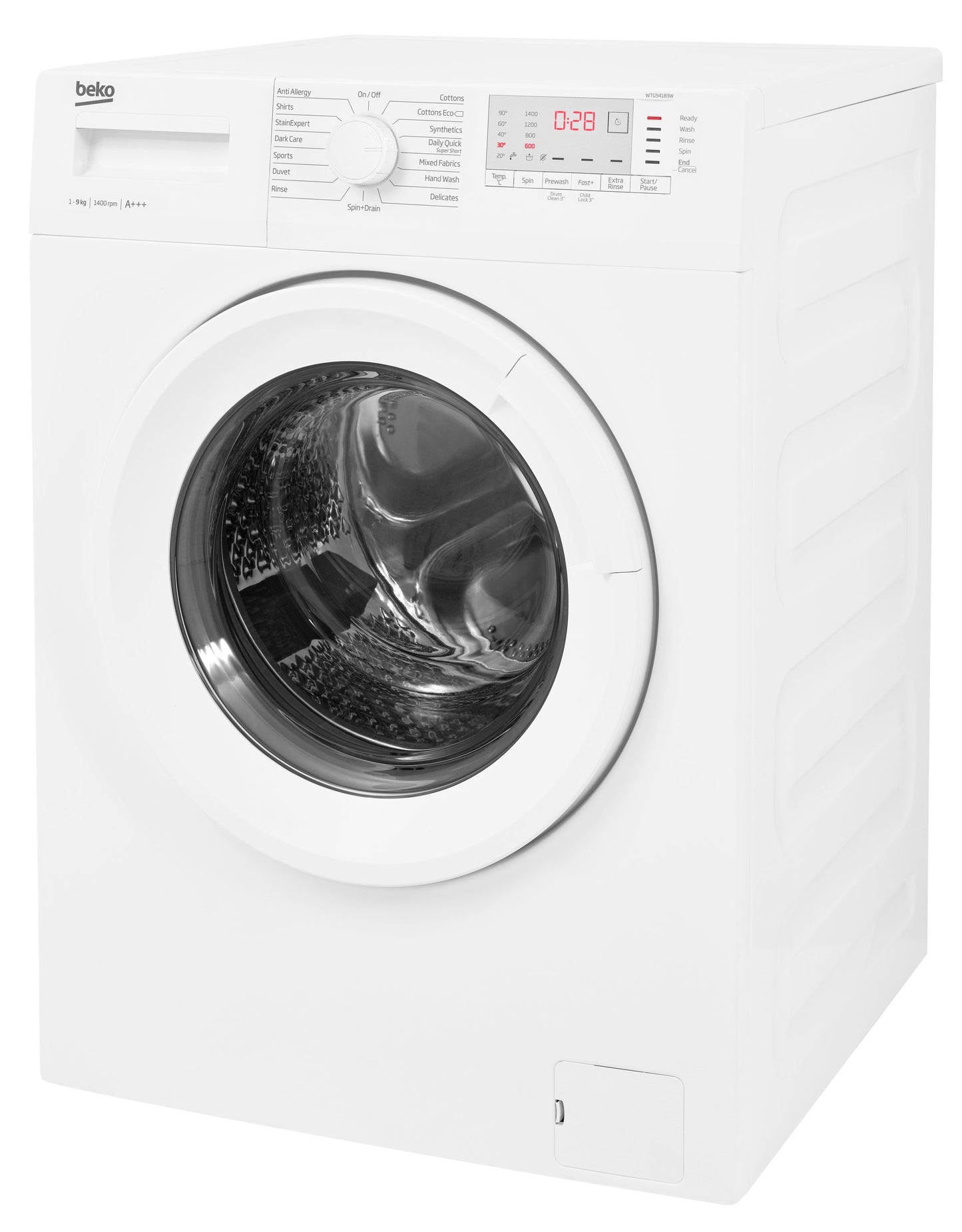 9kg, 1400rpm Washing Machine in Black | WTL94151B | More Colour Options
