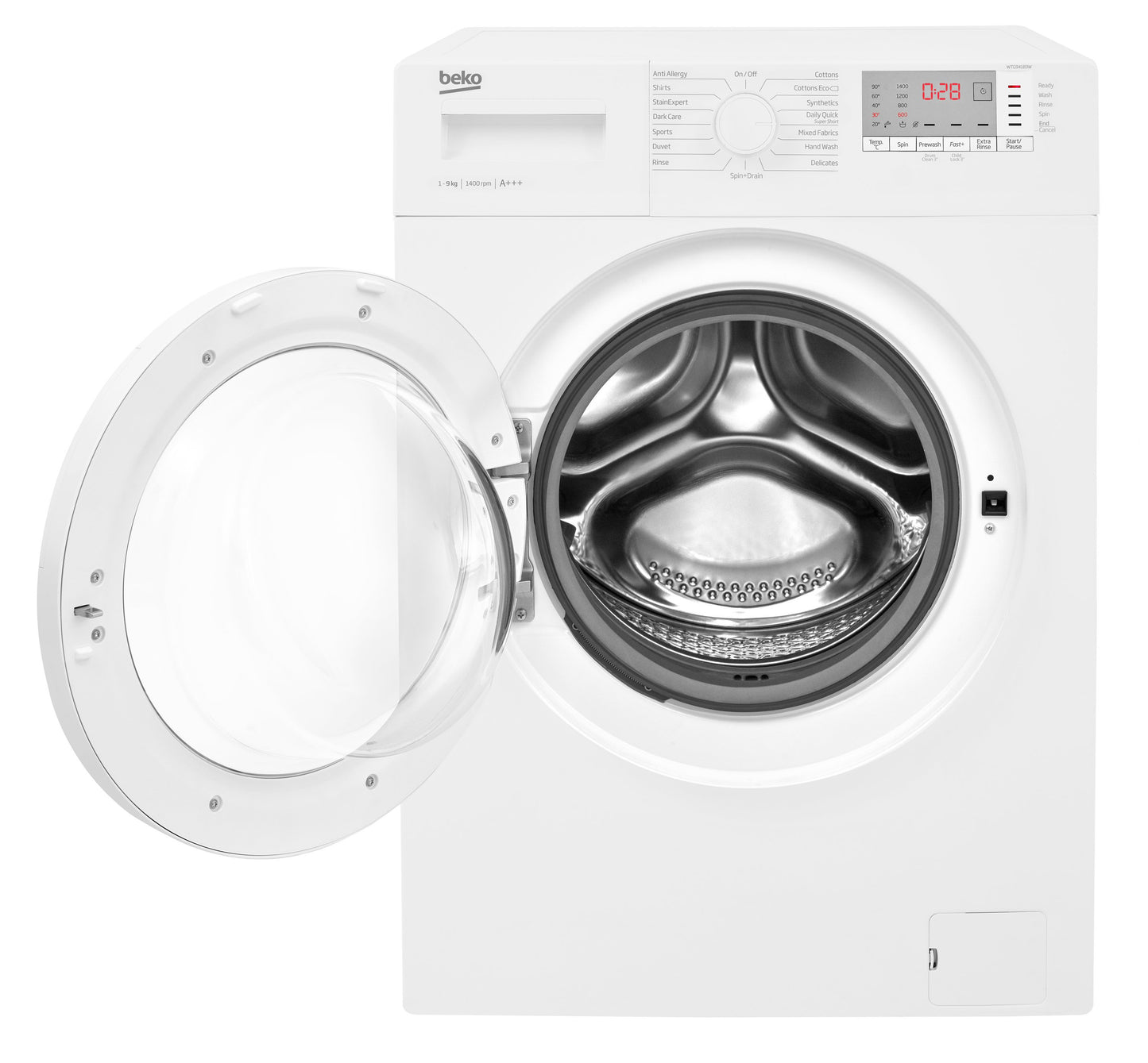 9kg, 1400rpm Washing Machine in Black | WTL94151B | More Colour Options