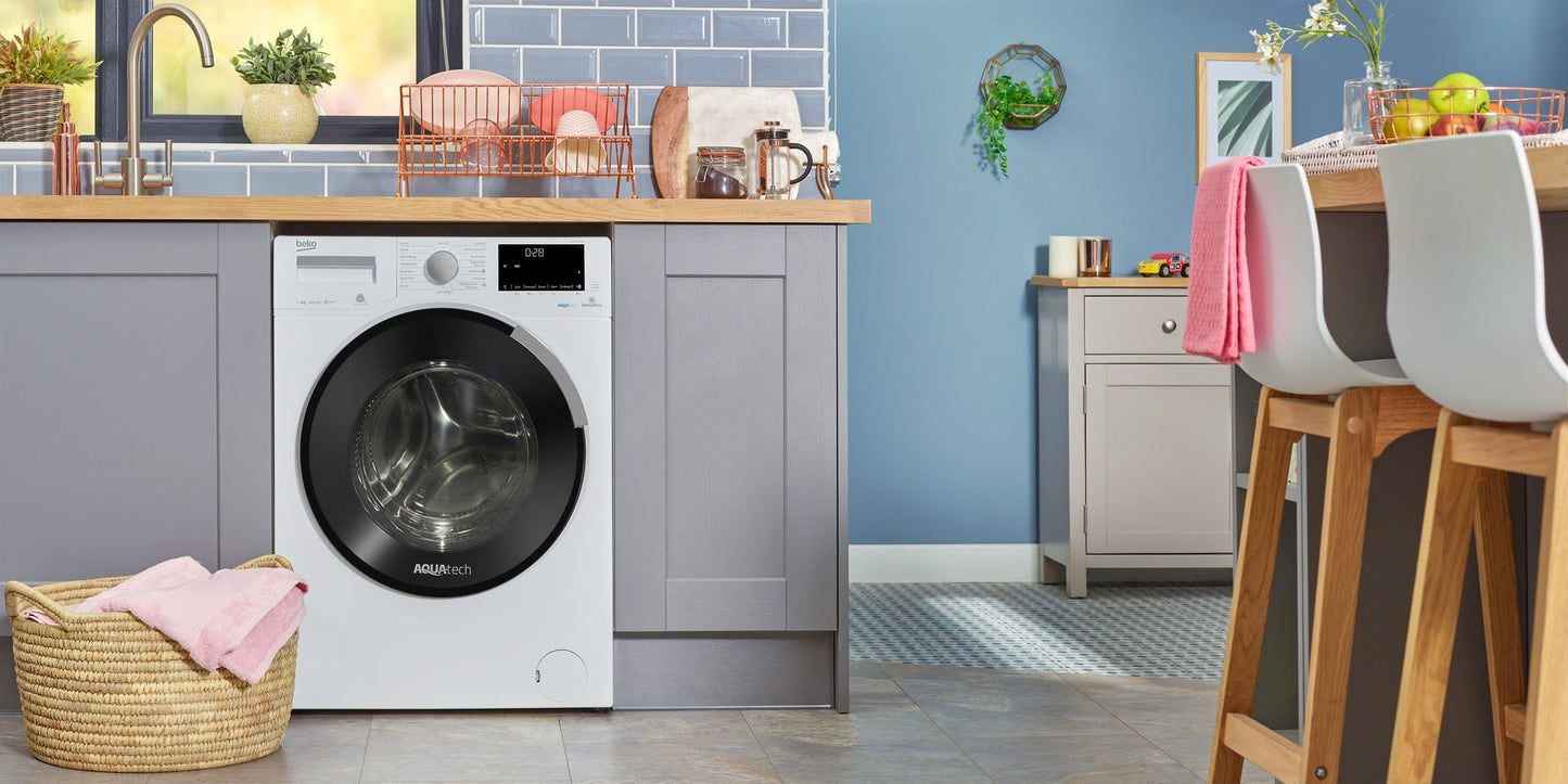 9kg, 1400rpm AquaTech Washing Machine in White | WY940P44EW | More Colour Options