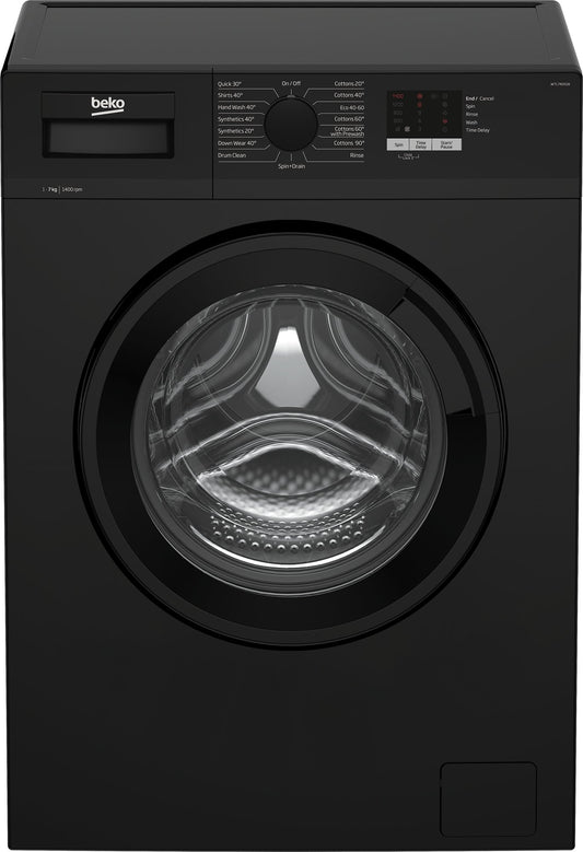 7kg, 1400rpm Washing Machine | Black | WTL74051B