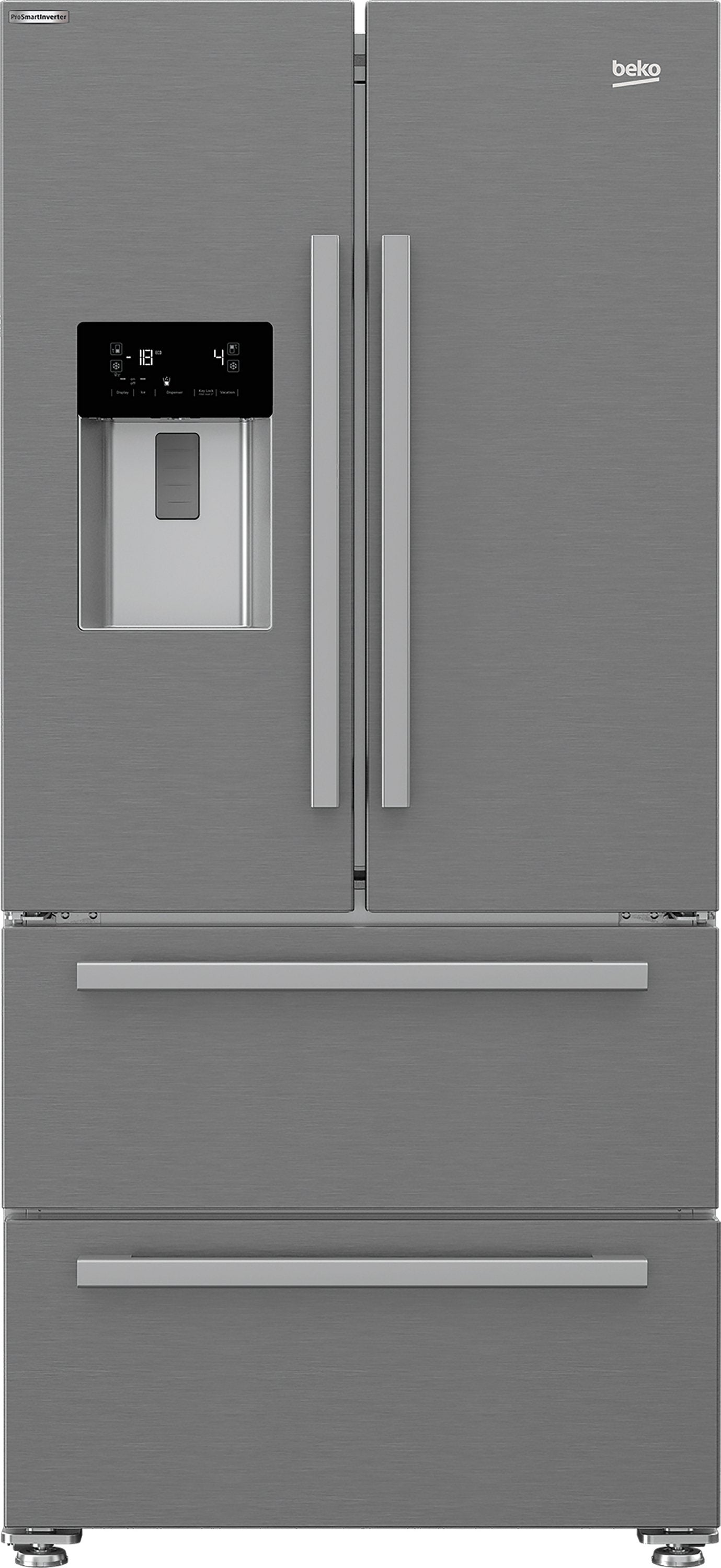 American Style Fridge Freezer | HarvestFresh | 183cm (H) |  S/Steel | GNE360520DX