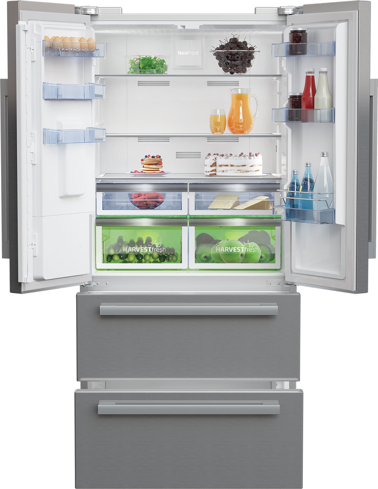 American Style Fridge Freezer | HarvestFresh | 183cm (H) |  S/Steel | GNE360520DX
