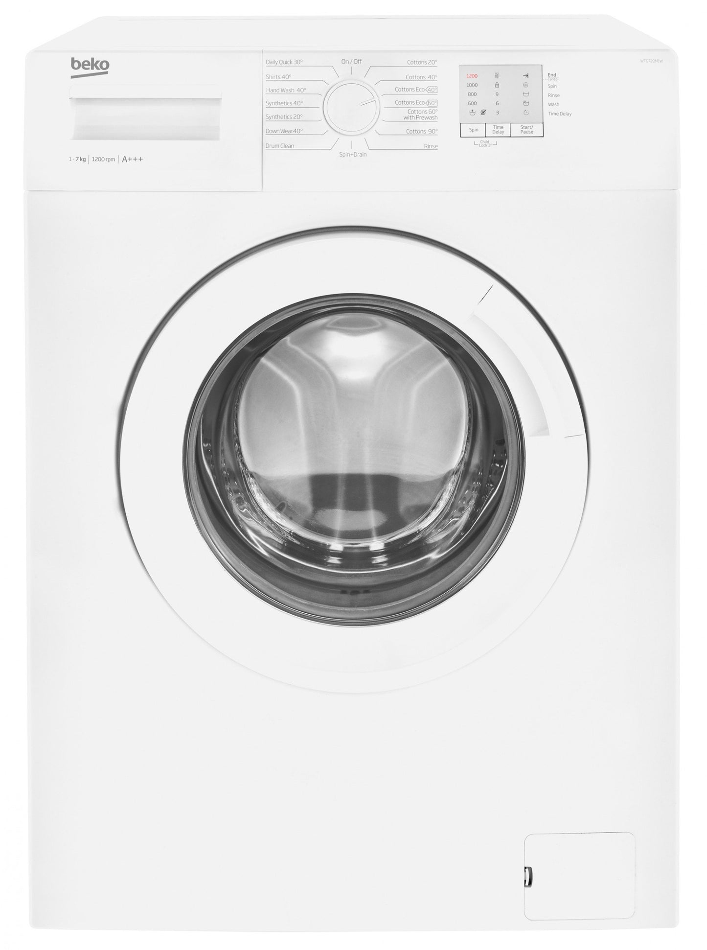 7kg, 1200rpm Washing Machine in White | WTL72051W | More Colour Options