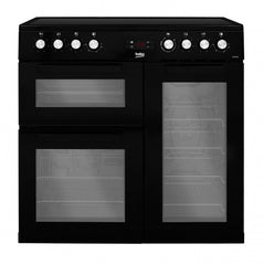 90cm Double Oven Electric Range Cooker | Black | KDVC90K