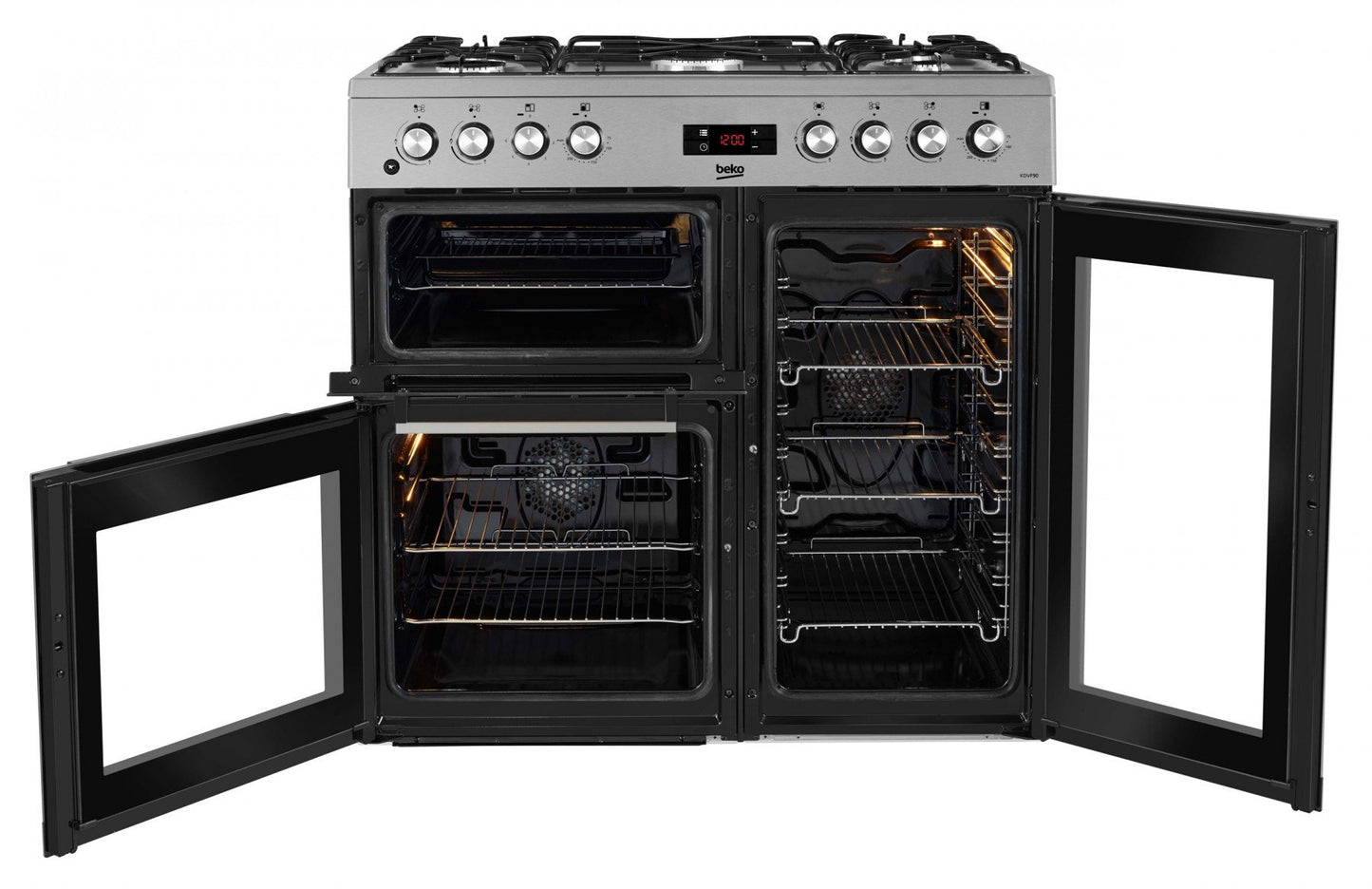90cm Double Oven Dual Fuel Range Cooker | S/Steel | KDVF90X - *Pre-Order - Available August 2020*