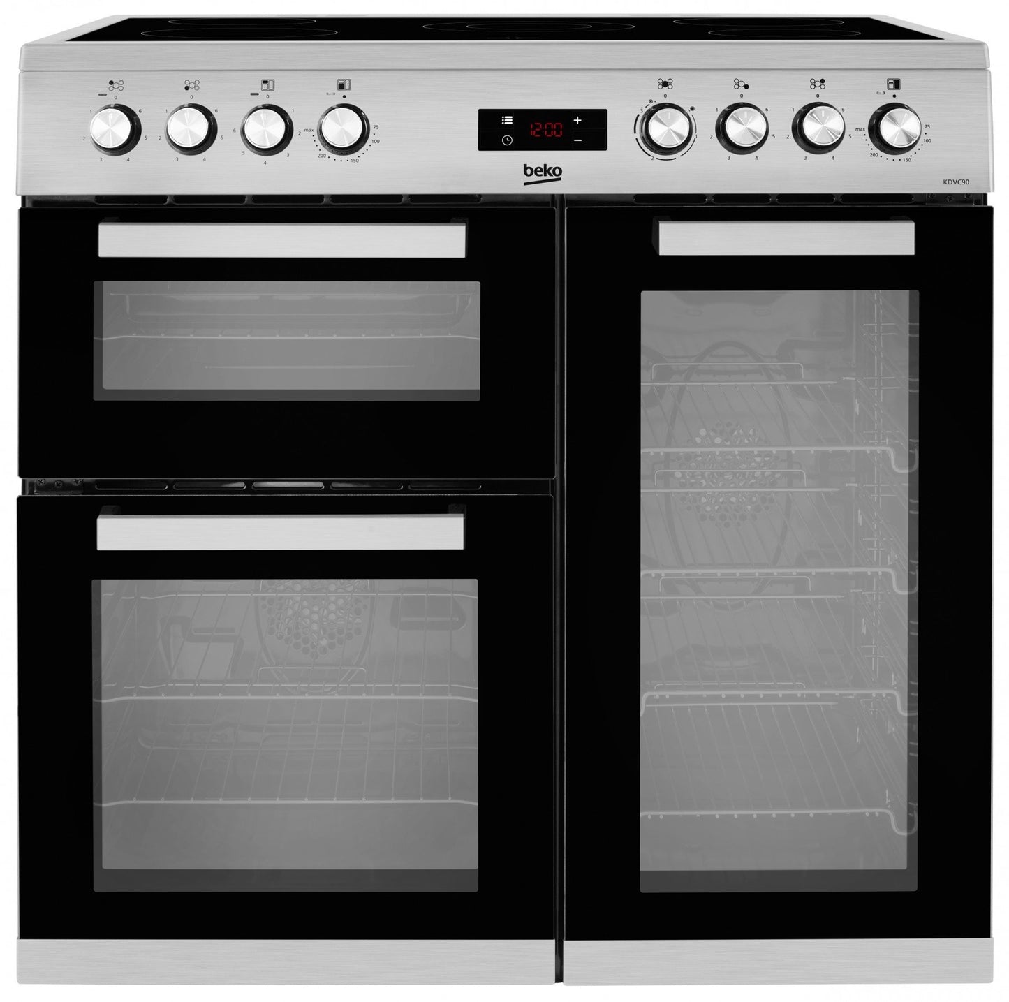 90cm Double Oven Electric Range Cooker | S/Steel | KDVC90X