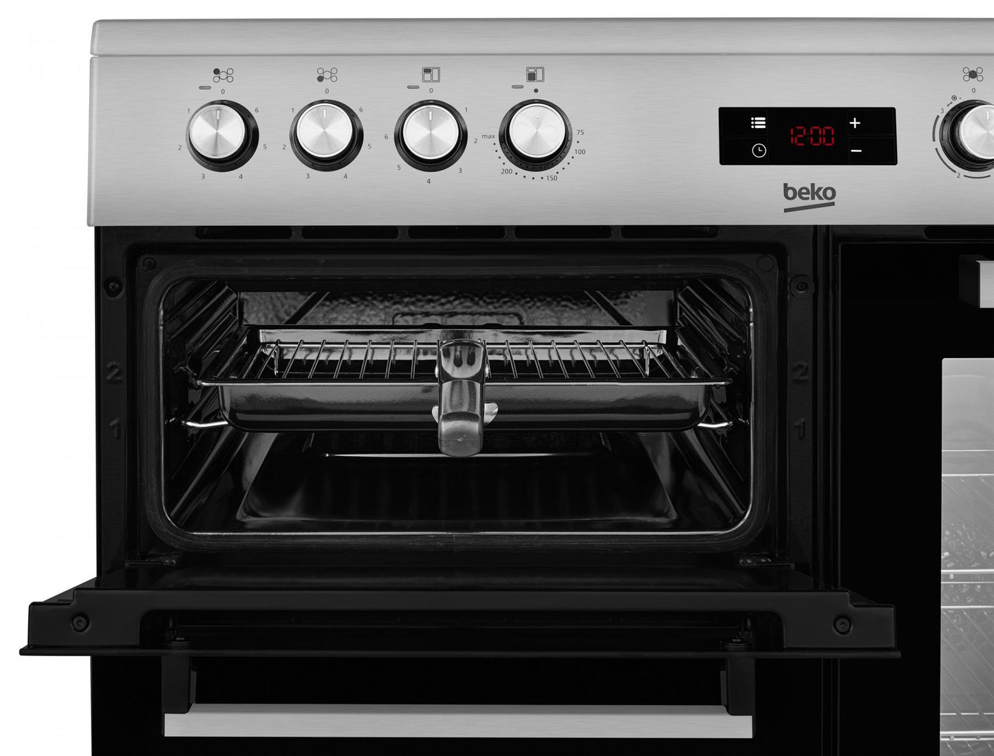 90cm Double Oven Electric Range Cooker | S/Steel | KDVC90X
