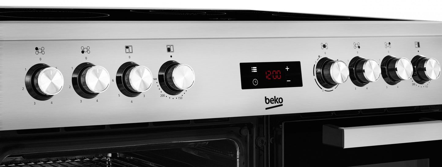 90cm Double Oven Electric Range Cooker | S/Steel | KDVC90X