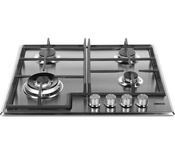 60cm 4 Burner Gas Hob | Stainless Steel | ZGH66424XX