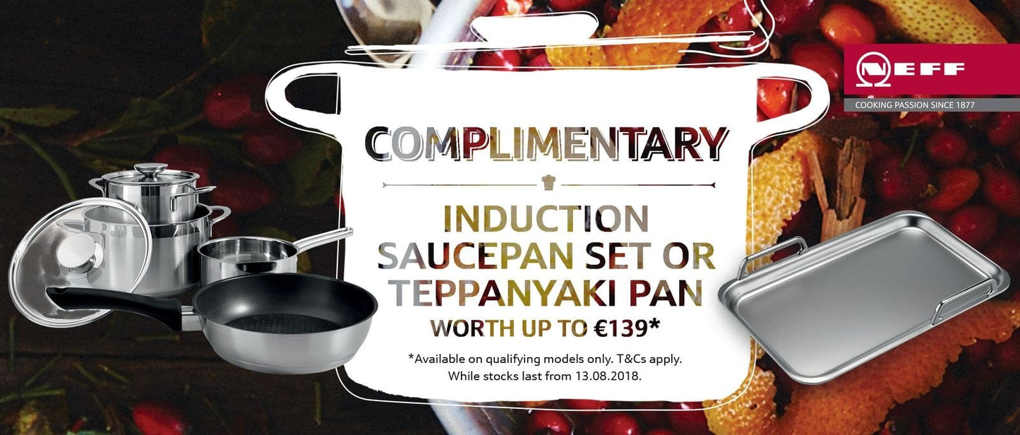 80cm FlexInduction Hob with Intg. Ventilation | T58TS6BN0 + *FREE Teppanyaki-Pan Worth €139*