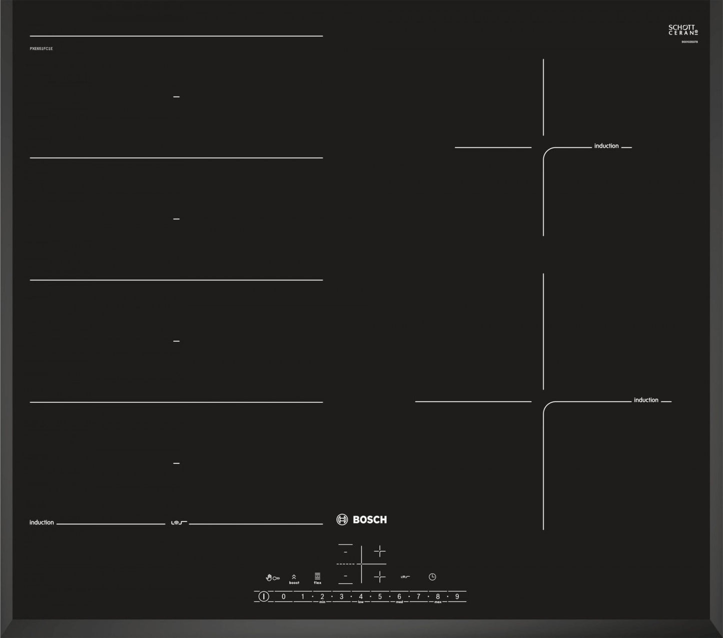 60cm FlexInduction Hob | PXE651FC1E |  + *FREE Induction Pan-Set Worth €129*