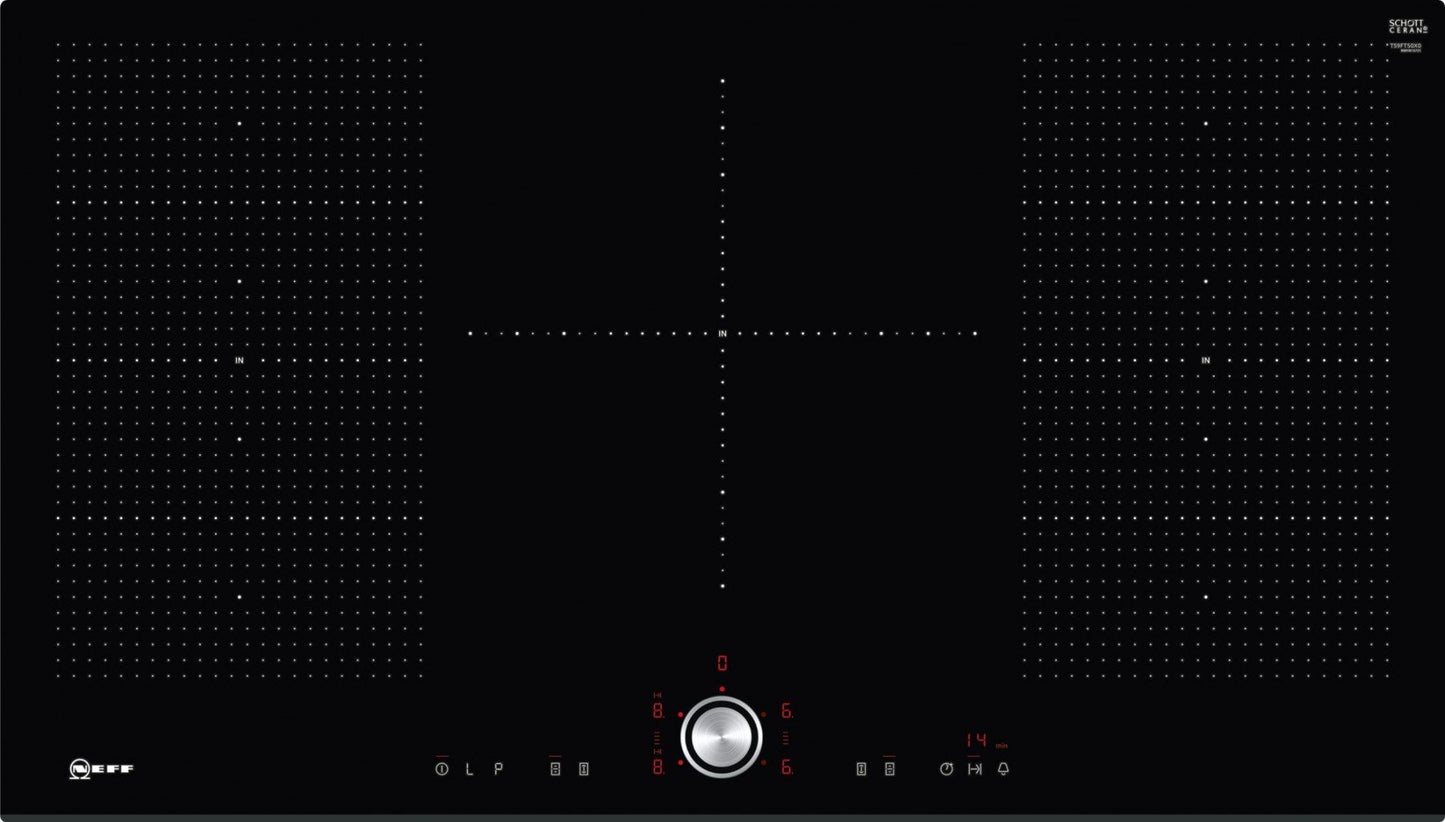 90cm FlexInduction Hob With TwistPad Control | T59FT50X0 + *FREE Induction Pan-Set Worth €129*