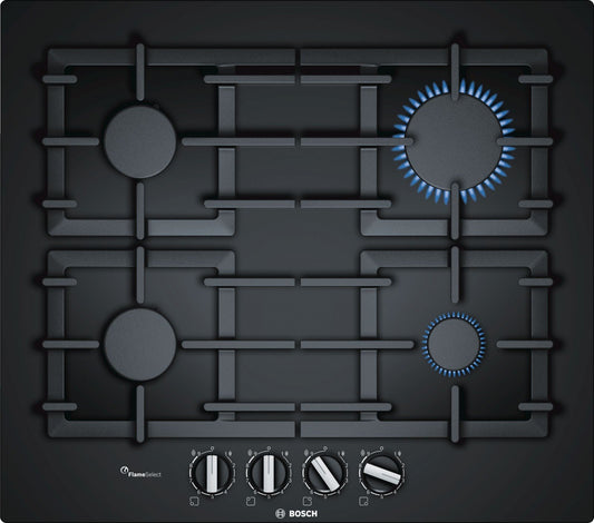 60cm Gas Hob With FlameSelect | Black | PPP6A6B90