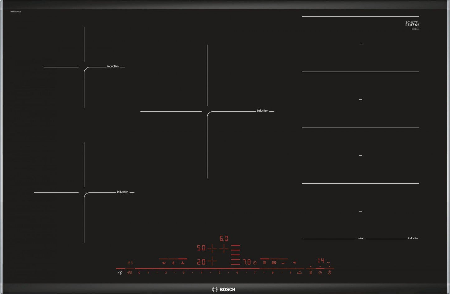 80cm Flex Induction Hob With PerfectFry | PXV875DV1E | + *FREE Induction Pan-Set Worth €129*