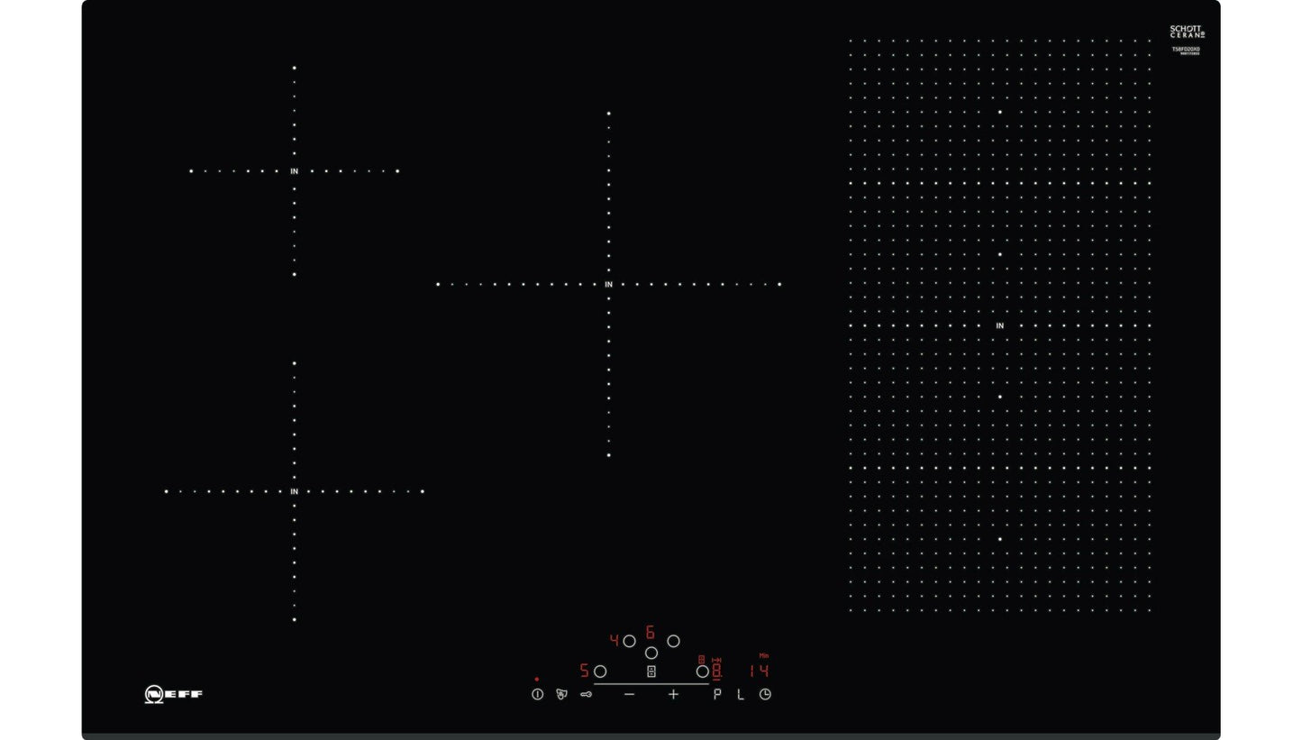 Placa de inducción Flex de 80 cm | T58FD20X0 + Juego de sartenes de inducción GRATIS por valor de 129 €*